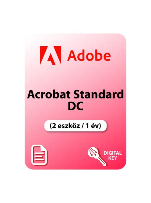 Adobe Acrobat Standard DC ( 2 eszköz / 1 év)