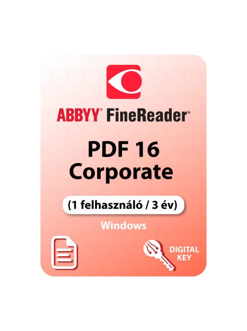 ABBYY FineReader PDF 16 Corporate (1 felhasználó / 3 év) WIN