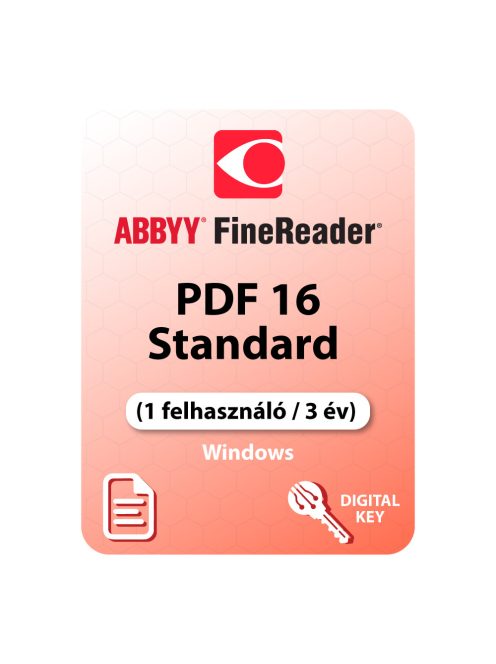 ABBYY FineReader PDF 16 Standard (1 felhasználó / 3 év) WIN