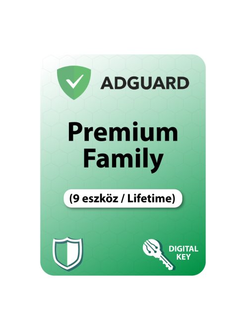 AdGuard Premium Family (9 eszköz / Lifetime)