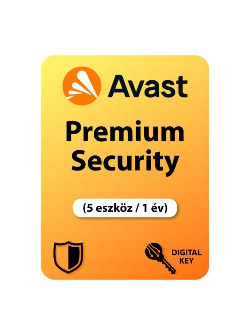 Avast Premium Security (5 eszköz / 1 év)