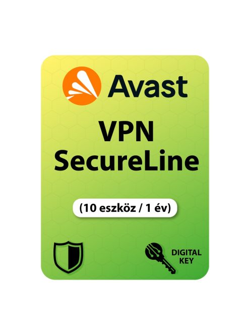 Avast SecureLine VPN (10 eszköz / 1 év)