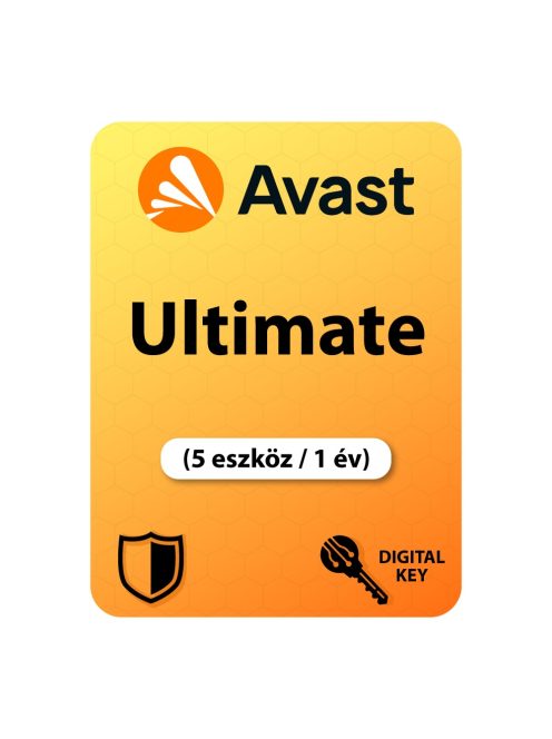 Avast Ultimate (5 eszköz / 1 év)