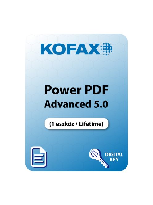Kofax Power PDF Advanced 5.0  (1 eszköz / Lifetime) 