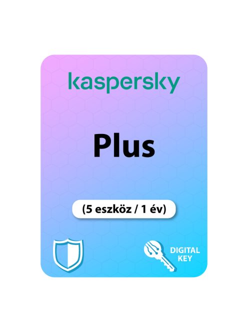 Kaspersky Plus (5 eszköz/ 1 év)