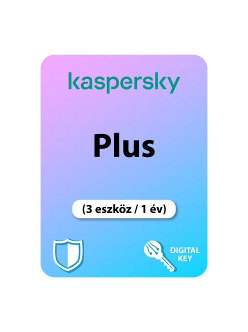 Kaspersky Plus (EU) (3 eszköz / 1 év)
