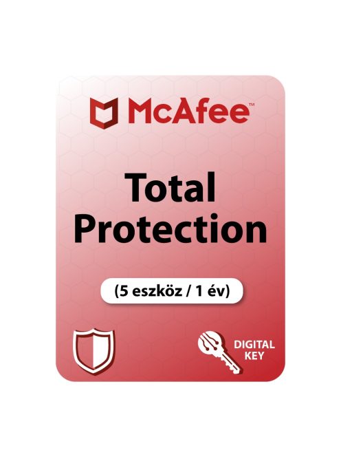 McAfee Total Protection (5 eszköz / 1 év)