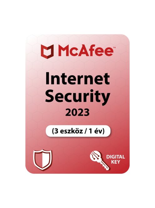 McAfee Internet Security (3 eszköz / 1 év)