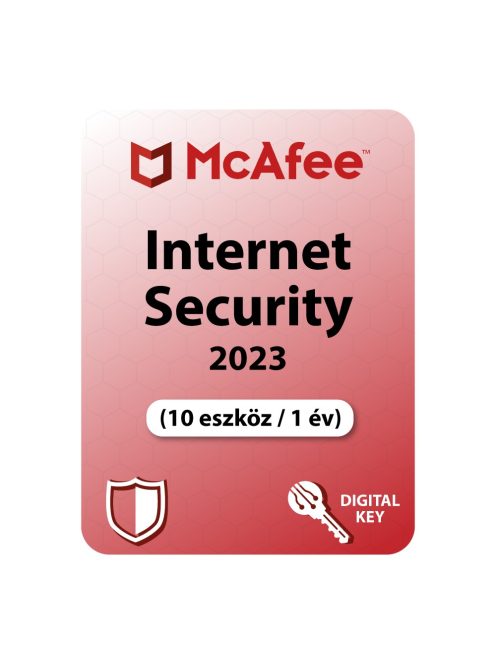 McAfee Internet Security (10 eszköz / 1 év)