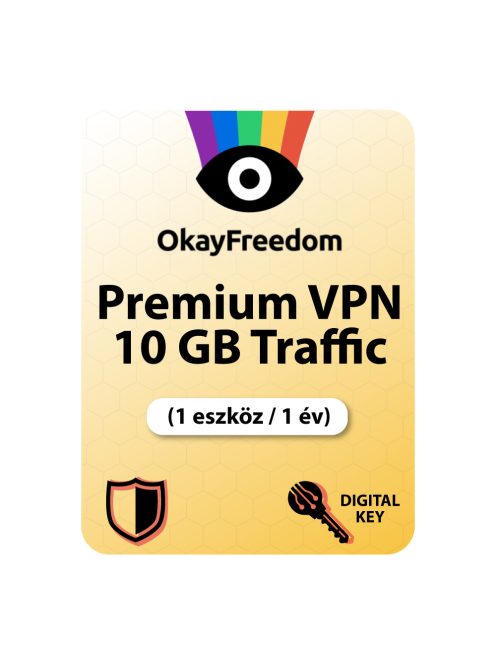 OkayFreedom Premium VPN 10GB Traffic (1 eszköz / 1 év)