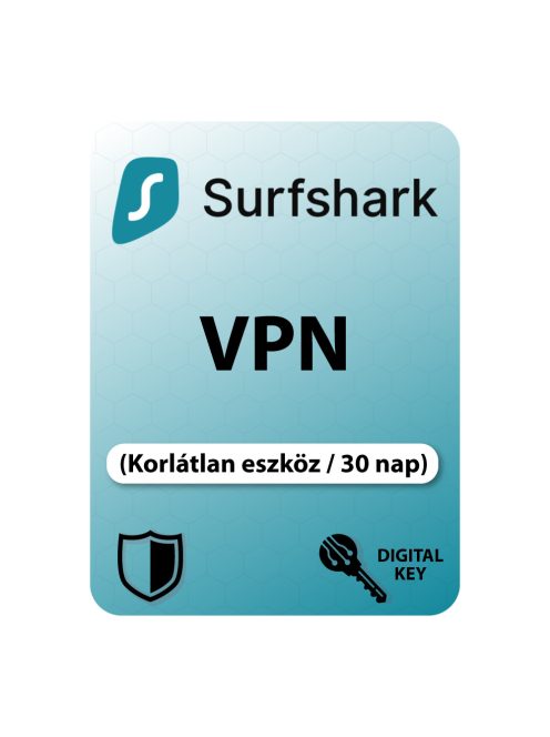 Sursfhark VPN (Unlimited eszköz / 30 nap)