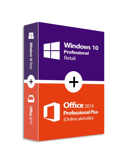 Windows 10 Pro + Office 2019 Professional Plus (Online aktiválás)