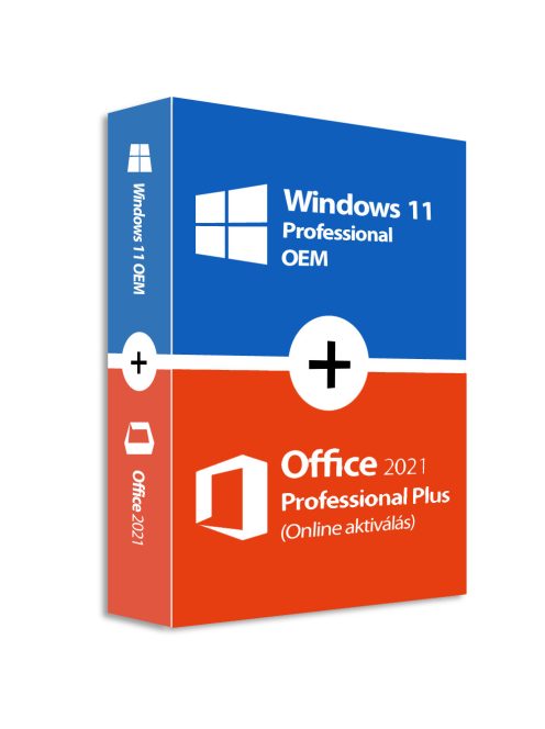 Windows 11 Pro (OEM) + Microsoft Office 2021 Professional Plus (Online aktiválás)